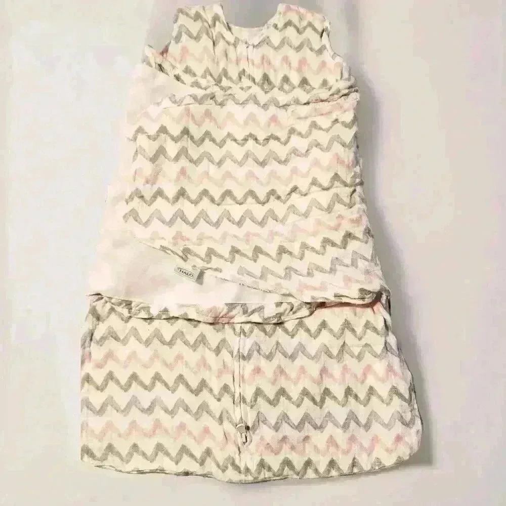 Halo‎ MUSLIN SLEEPSACK CHEVRON- NEWBORN